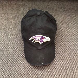 '47 Brand Baltimore Ravens Black, Purple, Gold, and White Clean Up Cap.